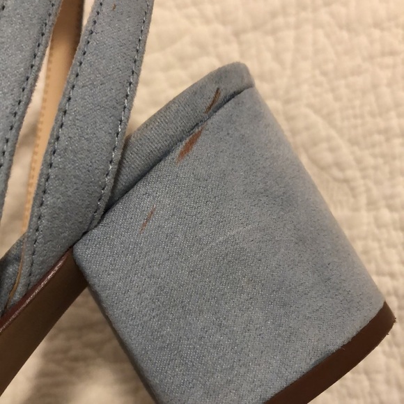 Nine West size 8.5 Med US light blue sandals. - Picture 8 of 9